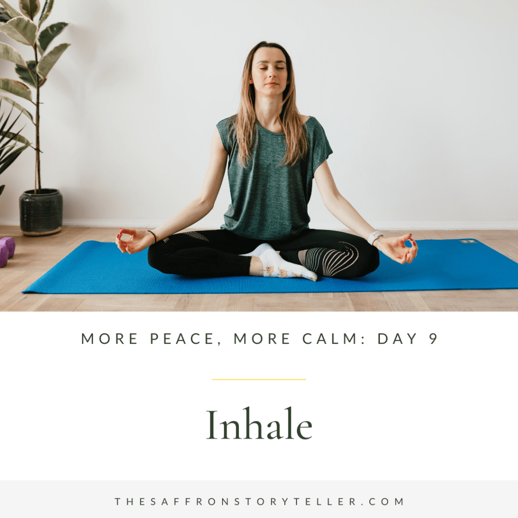 Inhaling peace for finding the inner&nbsp;calm