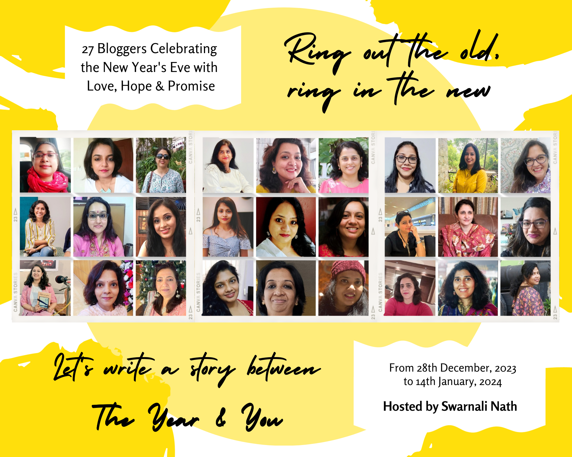The Year and You Blog Hop Hosted by Swarnali Nath with 27 Bloggers